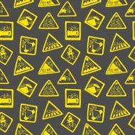 Funny bicycle road signs pattern N2