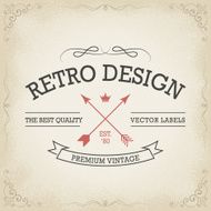 Hand Drawn Retro Design Sign