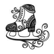 Beautiful Ornate Winter Skates