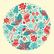 Round christmas pattern N2