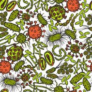 Bacteria And Virus Seamless
