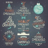 Vintage style Christmas labels