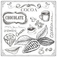Cocoa and chocolate doodle N2