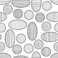 Seamless abstract decorative pattern of circles N3