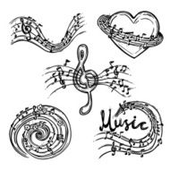 Music Abstract Set