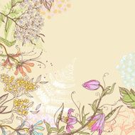 Vector floral background N10