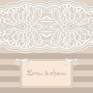 Abstract background lacy frame border pattern wedding invitation card design N31
