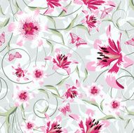 Seamless Floral Pattern N295