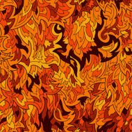 Seamless fur or flame pattern background N4