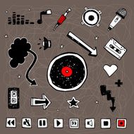 Music doodle collection N3