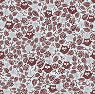 Seamless pattern with small owls