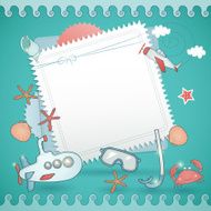 Underwater summer card N6