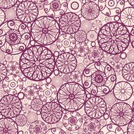Doodle Circles Seamless Pattern Background N2