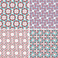set of abstract colorful vector decoration pattern background