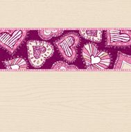 beige background with hand draw hearts N4
