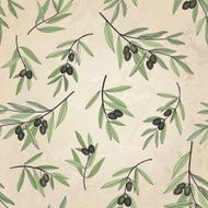 Olive seamless pattern N4