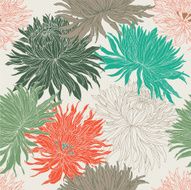 Hand drawn seamless floral pattern N11
