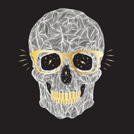 vector funny candy skull N4