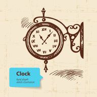 Vintage street clock