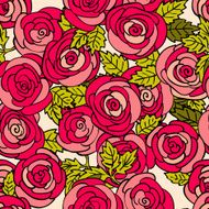classical seamless rose pattern