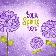 Flower background Floral vector card N26