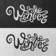 Winter hand lettering N11