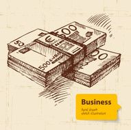 Hand drawn business background N7