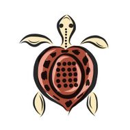 Funny sketch of tortoise for your design N2