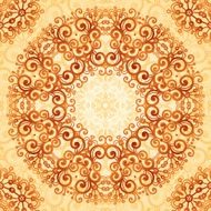 Ornate vintage seamless pattern in mehndi style N22