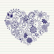 Heart made of flowers N4