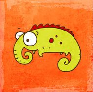 Anteater on Grunge Background