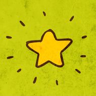 Star on Grunge Background N3