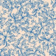 Blue Flowers N6