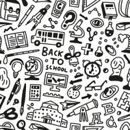 School education - vector seamless background