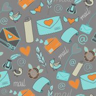 Mail seamless pattern N2