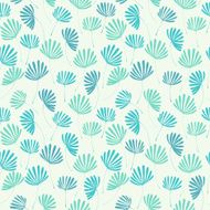 Decorative blue seamless leaf texture