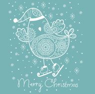 Christmas greeting card Vector illustration N2
