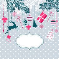 Chistmas decoration background design