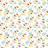 Seamless pattern with abstract leaves N5