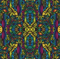Hand drawn seamless pattern N90