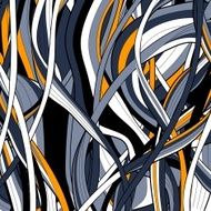 Colorful abstract hand-drawn pattern hairs background N3