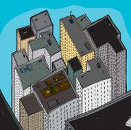 Crowded Tall Buildings