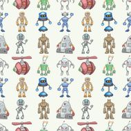 seamless robot pattern N14