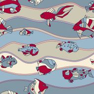 Fish Seamless Pattern N14