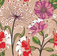 Seamless Floral Pattern N305