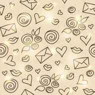 romantic pattern vector eps 10