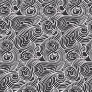 Seamless abstract curly wave pattern N25
