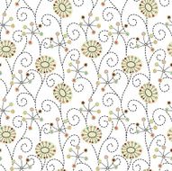 Abstract seamless floral pattern N8