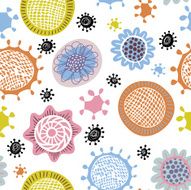 Abstract floral seamless pattern N8