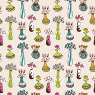 Vases seamless pattern N2